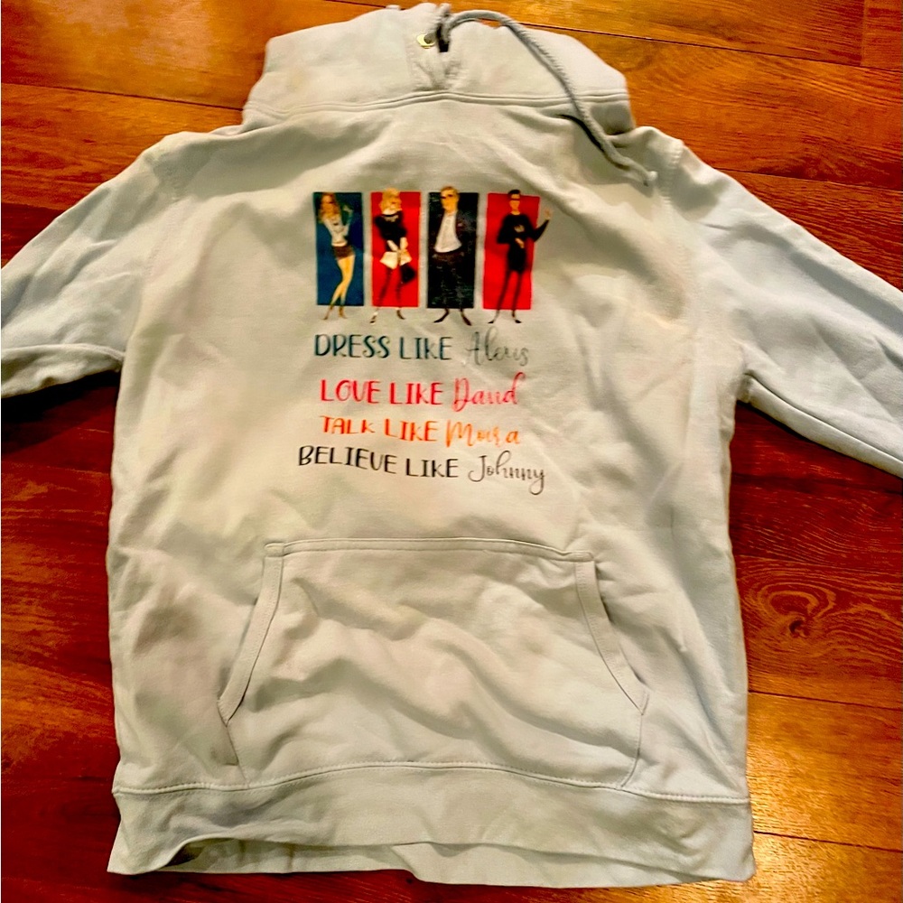 Baby Blue Schmitt’s Creek Sweatshirt